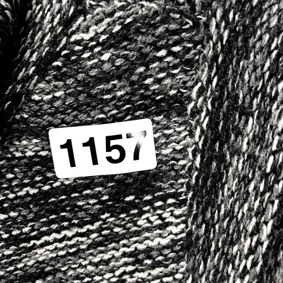 Agua Knit Cardigan Sweater womens size Large L Gray Short Sleeve Button collared - Picture 13 of 13